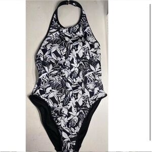 Victoria’s Secret Black and White Floral One Piece Swimsuit